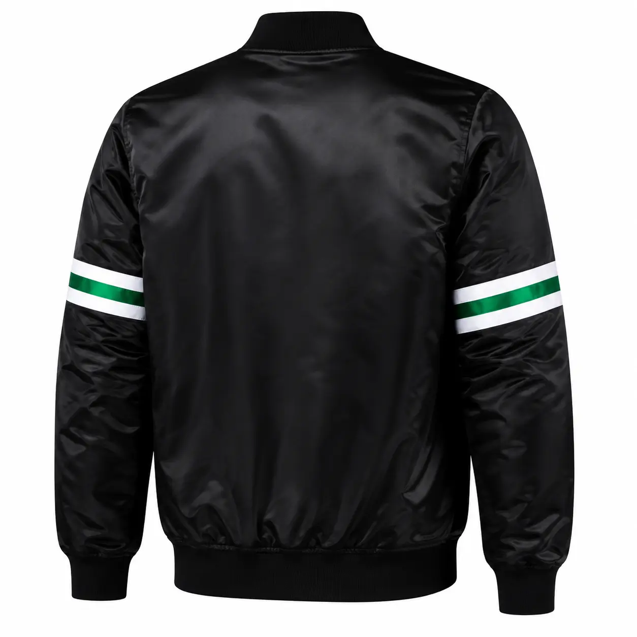 Buy NY Jets Black Satin Varsity Jacket Buy NY Jets Black Satin Varsity Jacket