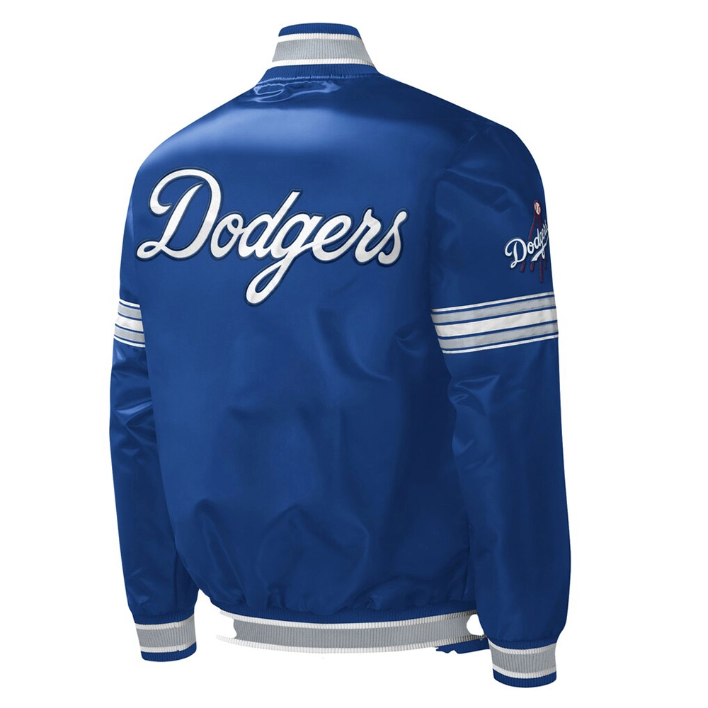 Los Angeles Dodgers Royal Blue Satin Varsity Jacket Los Angeles Dodgers Royal Blue Satin Varsity Jacket