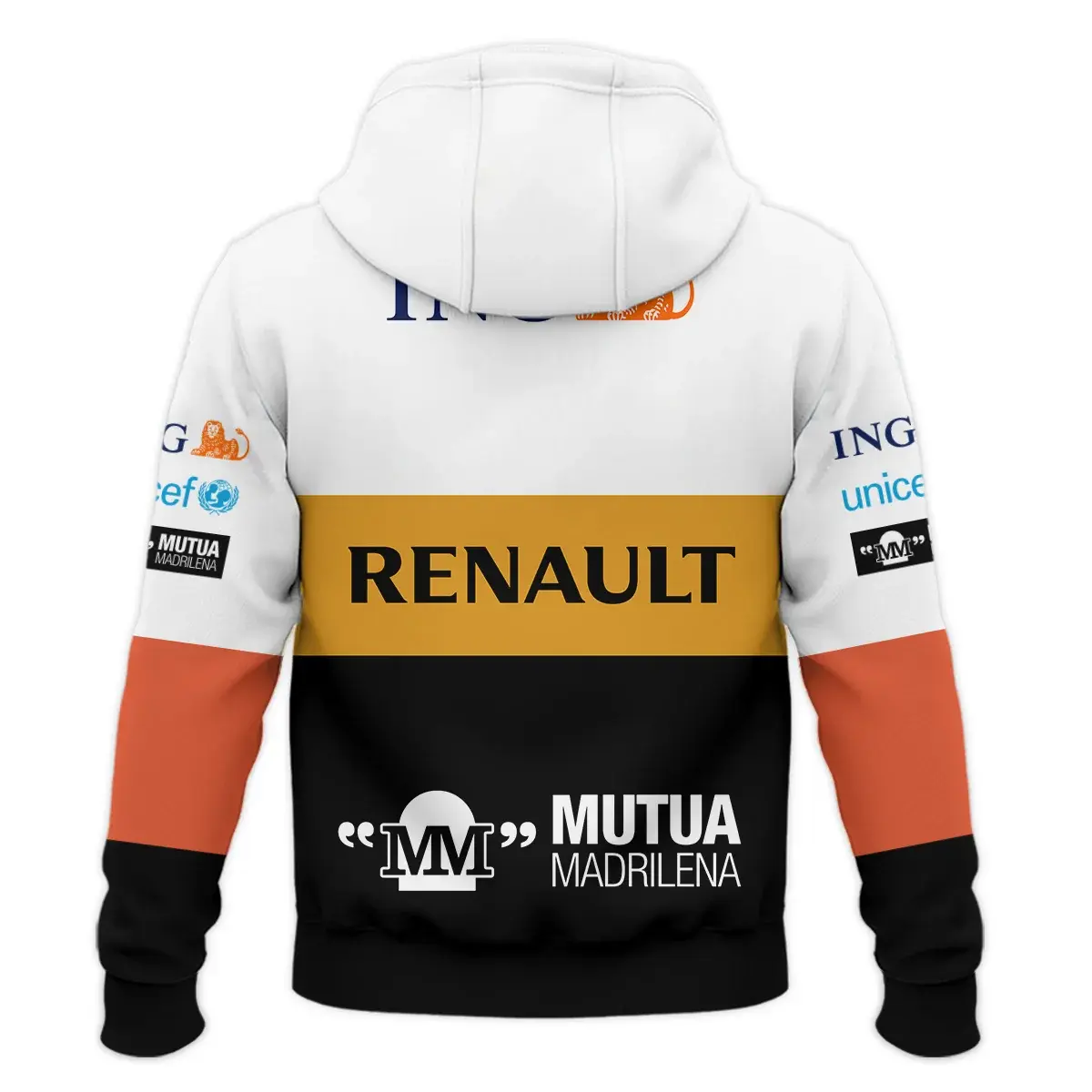 Fernando Alonso 2008 Renault F1 Heritage Zipper Hoodie