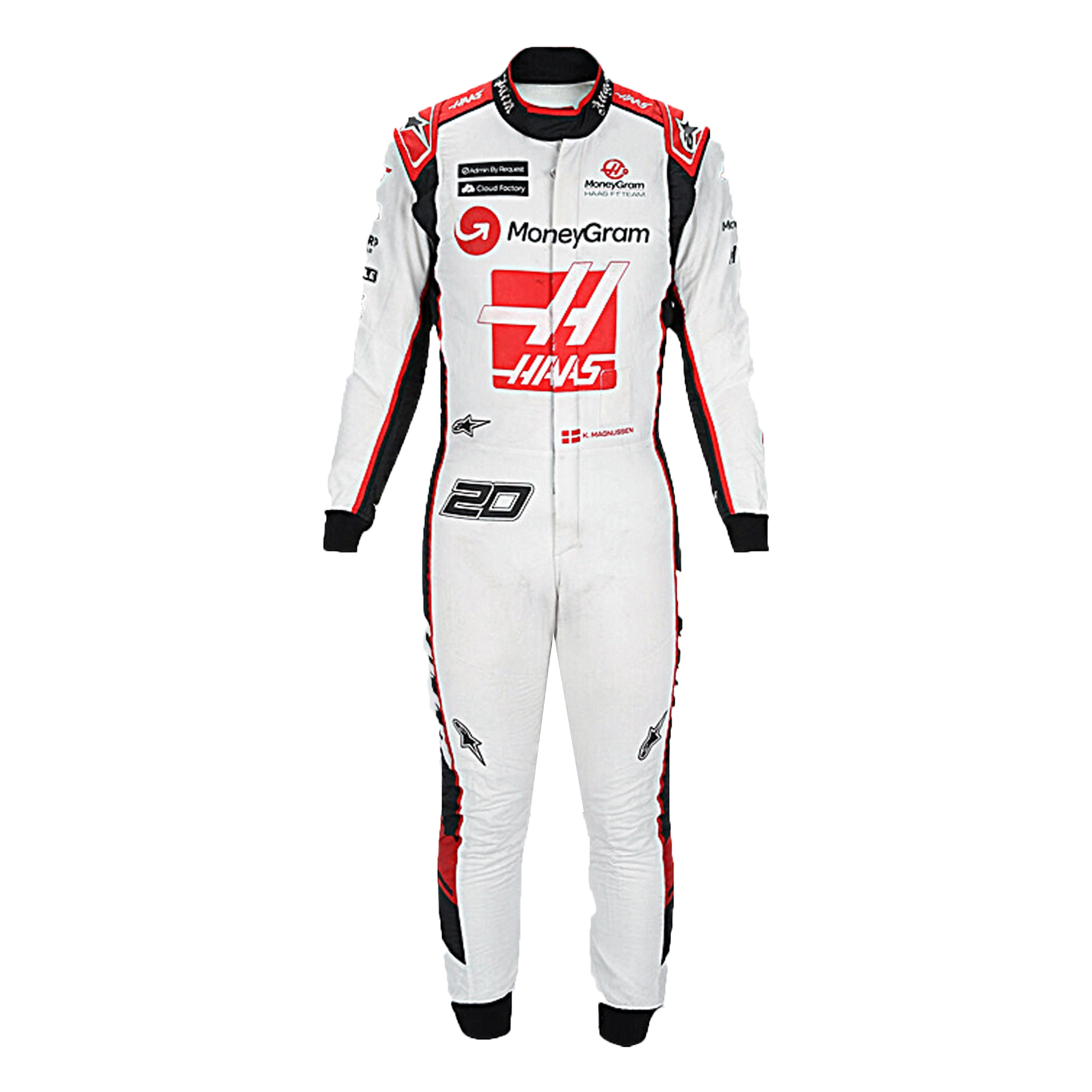 2023 Kevin Magnussen Haas F1 Race Suit 2023 Kevin Magnussen Haas F1 Race Suit