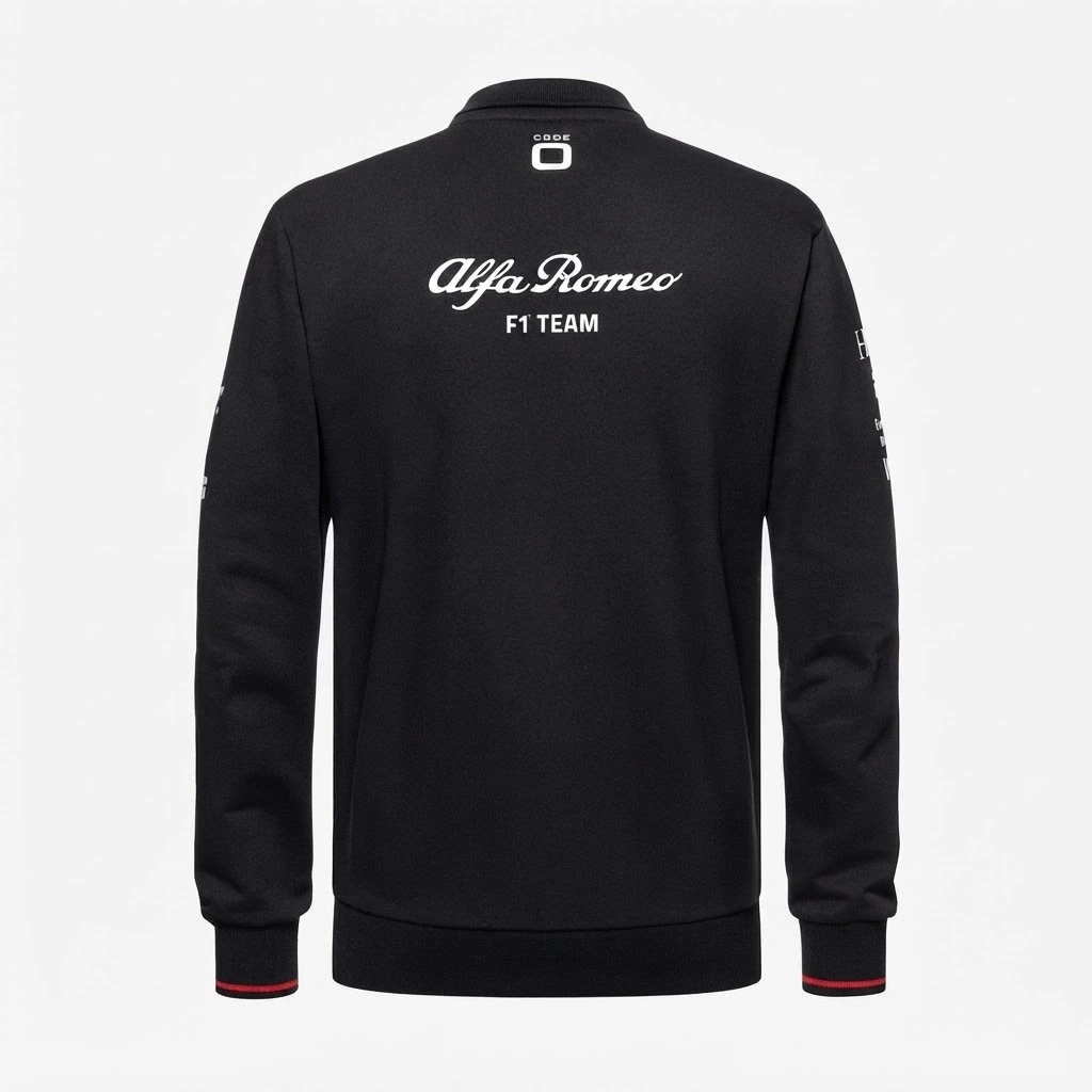 Alfa Romeo F1 Team Men's Black Zipped Sweatshirt