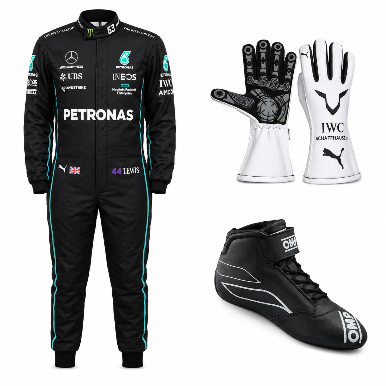 Lewis Hamilton Mercedes AMG Kart Race Suit Lewis Hamilton Mercedes AMG Kart Race Suit