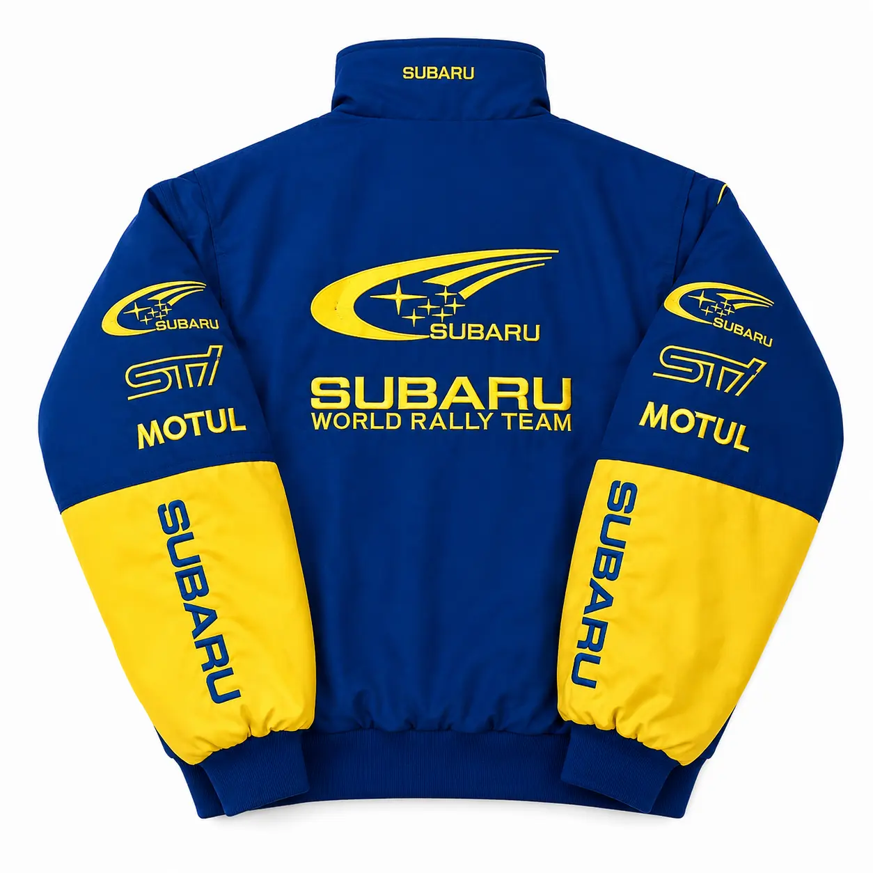 Subaru World Rally Team Racing Jacket Blue & Yellow