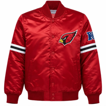 Buy Arizona Cardinals Satin Varsity Jacket