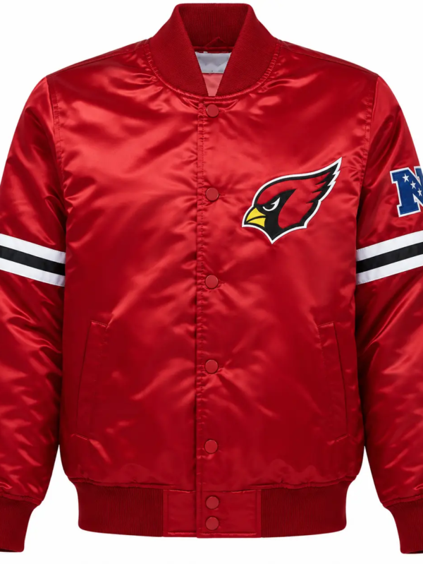Buy Arizona Cardinals Satin Varsity Jacket