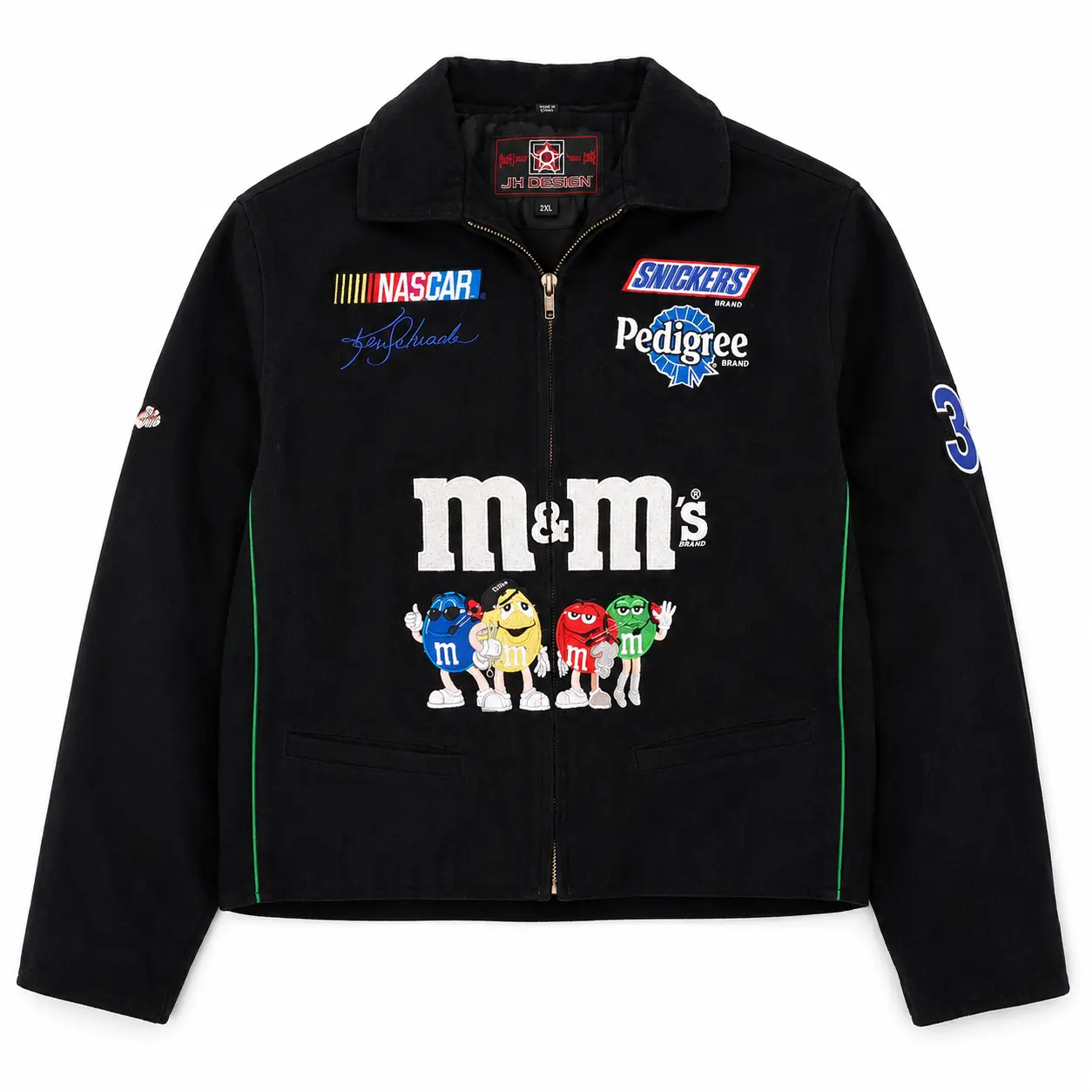 M&M's NASCAR Cropped Racing Jacket Black