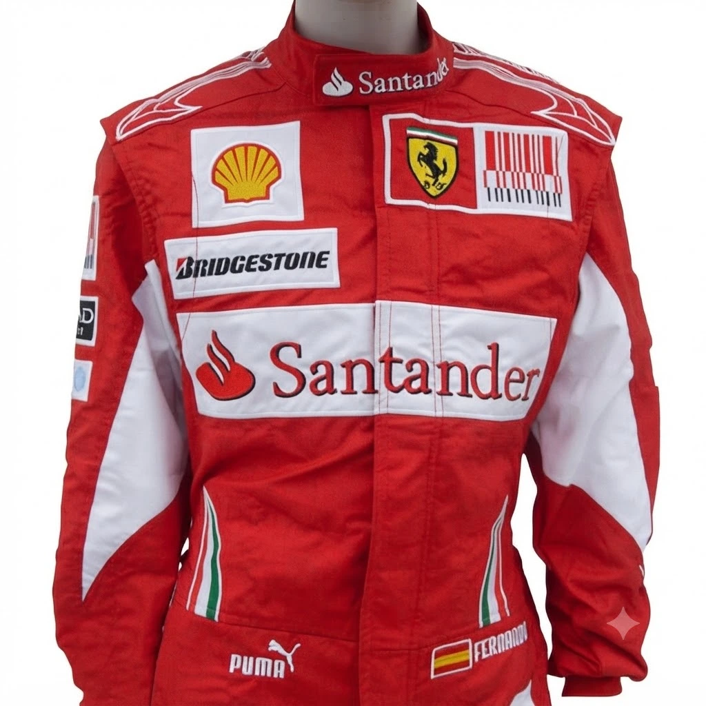 2010 Fernando Alonso F1 Embroidered Race Suit 2010 Fernando Alonso F1 Embroidered Race Suit