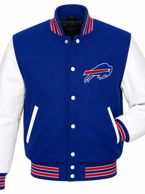Men's Buffalo Bills Reversible Fleece Full Snap Varsity Jacket