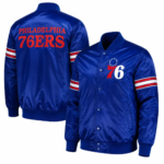 Men's Philadelphia 76ers Satin Varsity Jacket