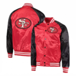 Men's San Francisco 49ers Starter Scarlet Varsity Jacket