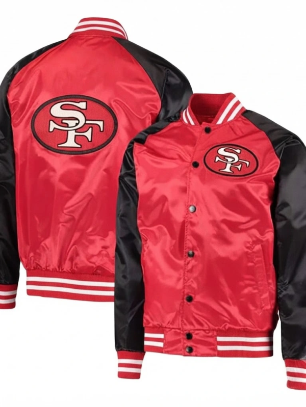 Men's San Francisco 49ers Starter Scarlet Varsity Jacket