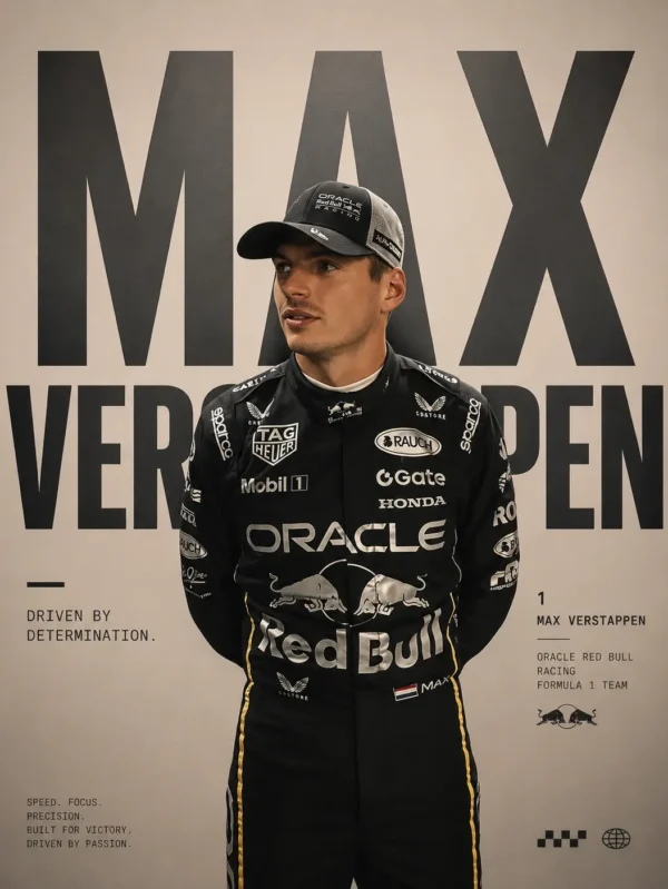 2025 Max Verstappen Red Bull Race Suit Singapore GP