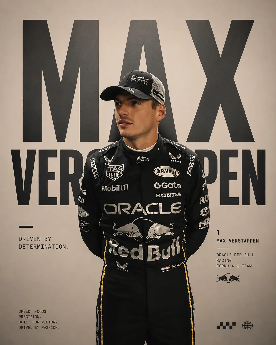 2025 Max Verstappen Red Bull Race Suit Singapore GP 2025 Max Verstappen Red Bull Race Suit Singapore GP