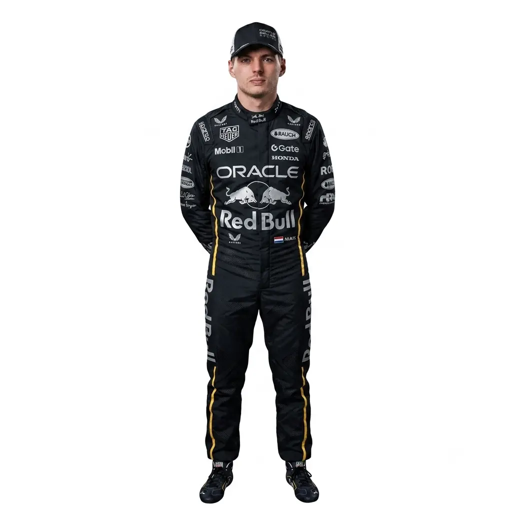 2025 Max Verstappen Red Bull Race Suit Singapore GP 2025 Max Verstappen Red Bull Race Suit Singapore GP