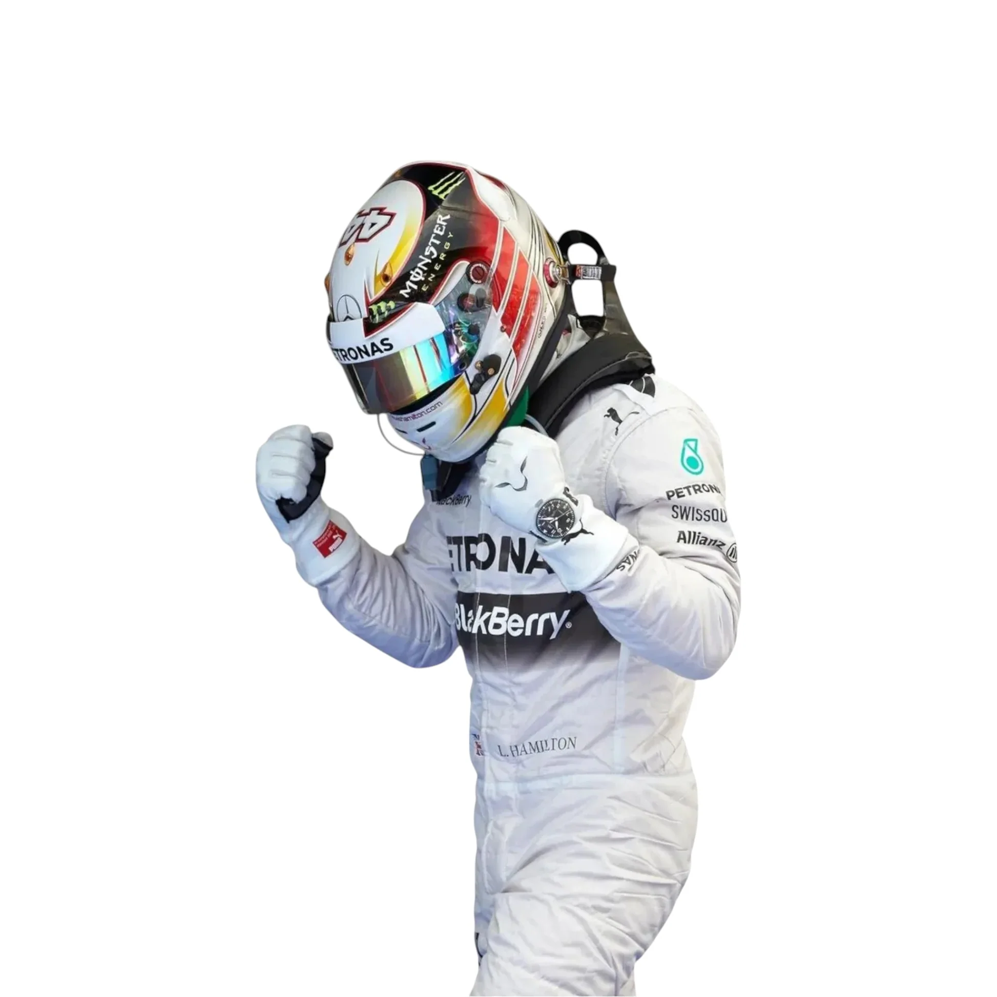 2014 Lewis Hamilton Mercedes F1 Race Suit Replica