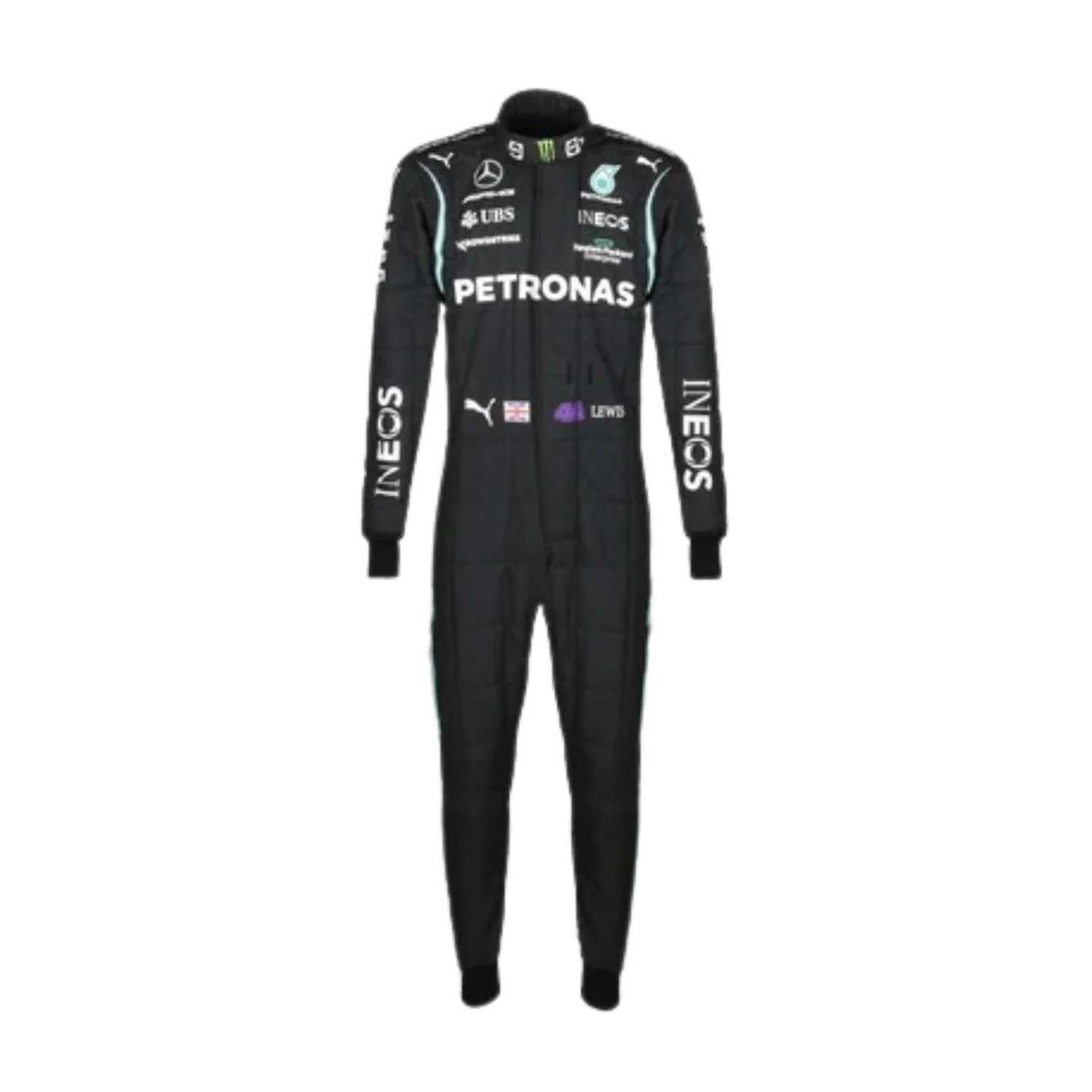 2021 Lewis Hamilton Mercedes F1 Race Suit Replica 2021 Lewis Hamilton Mercedes F1 Race Suit Replica