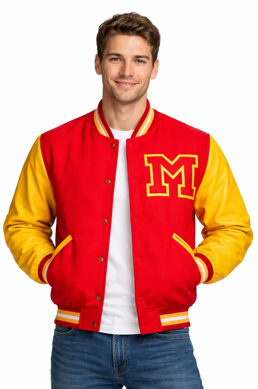 Michael Jackson Thriller M Logo Varsity Jacket