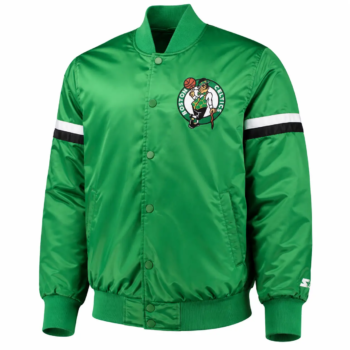 NBA Boston Celtics Satin Bomber Jacket.