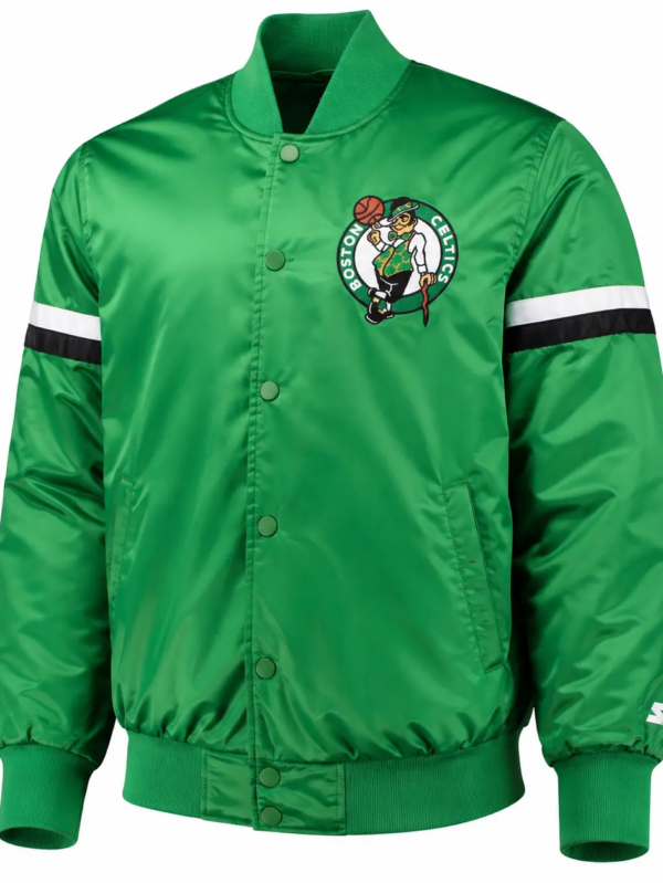 NBA Boston Celtics Satin Bomber Jacket.