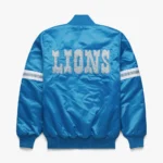 Detroit Lions Pick and Roll Blue Varsity Jacket