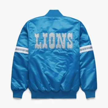 Detroit Lions Pick and Roll Blue Varsity Jacket