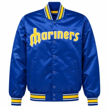 Seattle Mariners Classic Royal Satin Varsity Jacket – MLB Fan Jacket