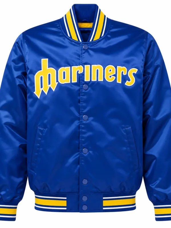 Seattle Mariners Classic Royal Satin Varsity Jacket – MLB Fan Jacket
