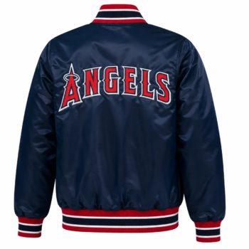 Los Angeles Angels Satin Varsity Jacket