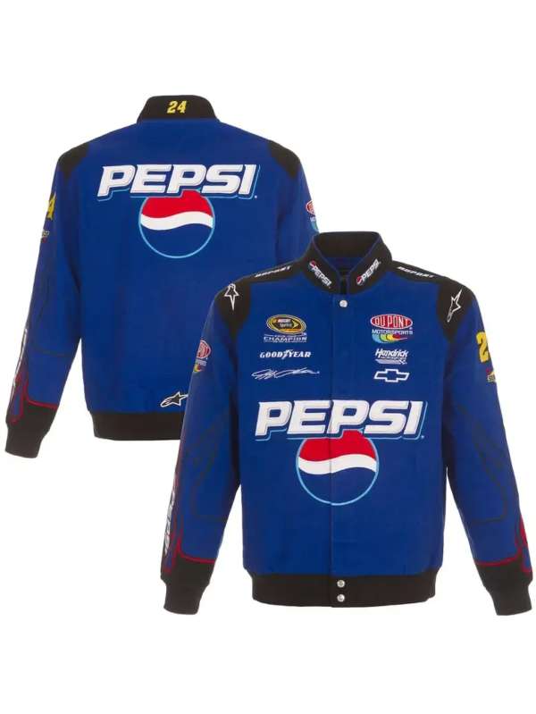 Pepsi NASCAR Racing Jacket Blue Varsity