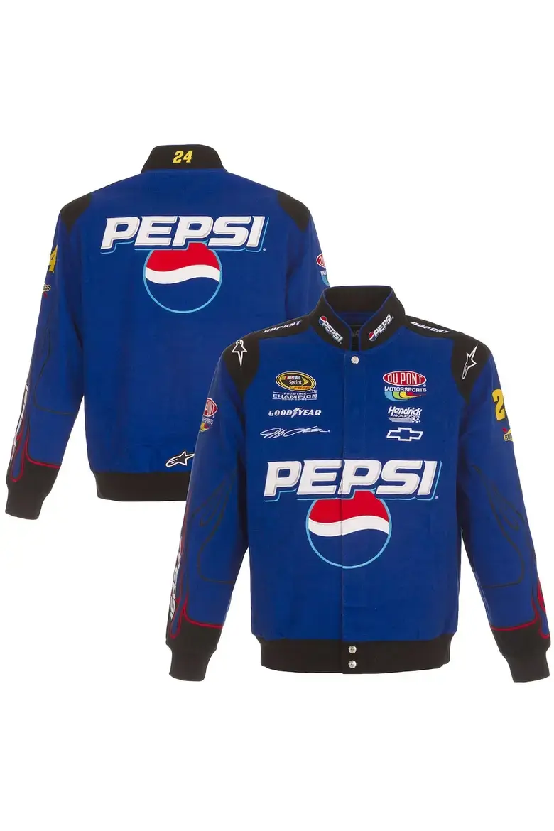 Pepsi NASCAR Racing Jacket Blue Varsity
