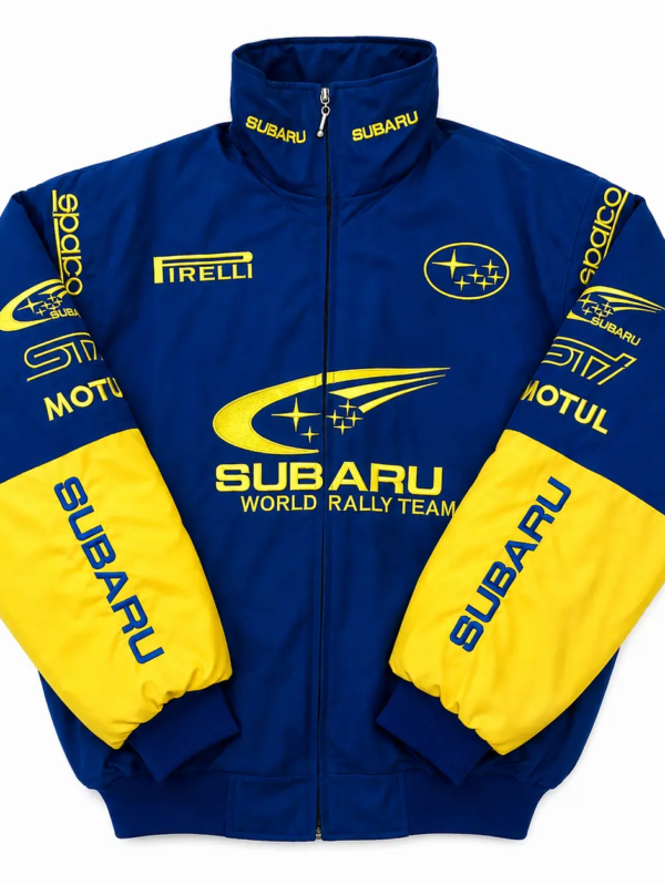 Subaru World Rally Team Racing Jacket Blue & Yellow