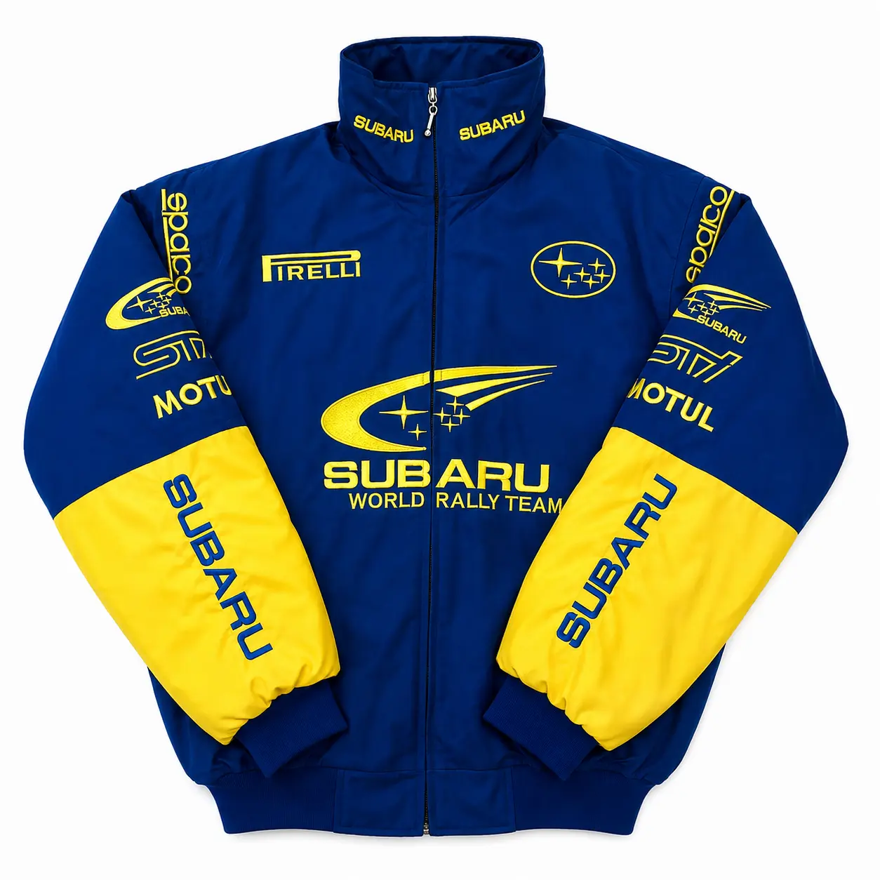 Subaru World Rally Team Racing Jacket Blue & Yellow