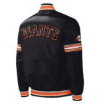 Men’s San Francisco Giants Black Satin Varsity Jacket