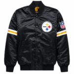 Pittsburgh Steelers Black Satin Jacket