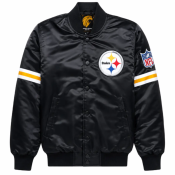 Pittsburgh Steelers Black Satin Jacket