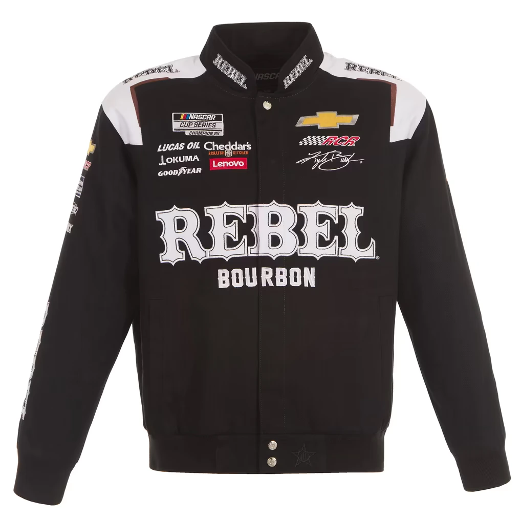 Rebel Bourbon Kyle Busch NASCAR Jacket Black