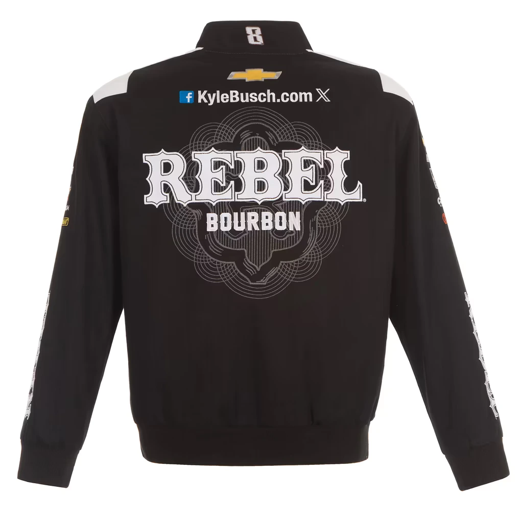 Rebel Bourbon Kyle Busch NASCAR Jacket Black