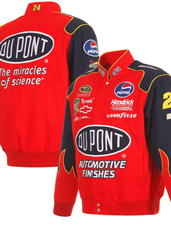 DuPont Jeff Gordon NASCAR Racing Jacket Red