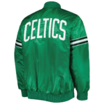 Kelly Green Boston Celtics Satin Varsity Jacket