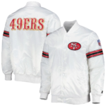 White San Francisco 49ers Varsity Jacket
