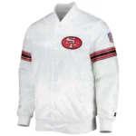 White San Francisco 49ers Varsity Jacket