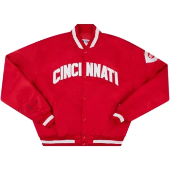 Cincinnati Reds Satin Varsity Jacket
