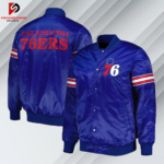 Men's Philadelphia 76ers Satin Varsity Jacket