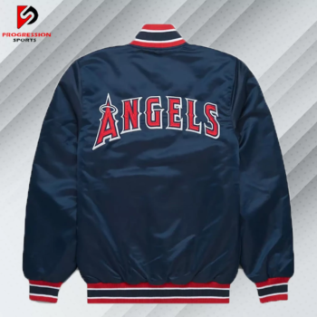 Los Angeles Angels Satin Varsity Jacket