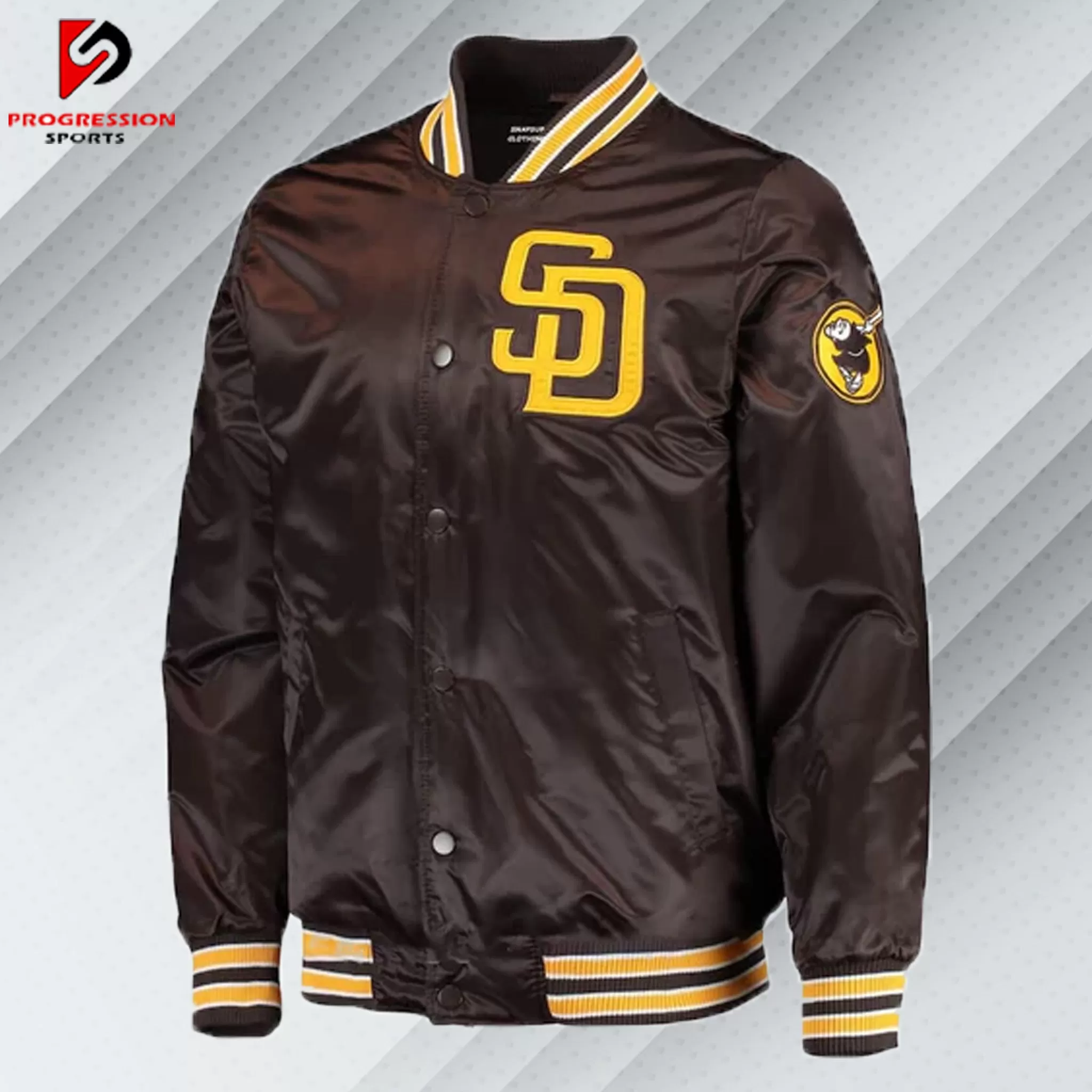 San Diego Padres Brown Varsity Jacket San Diego Padres Brown Varsity Jacket