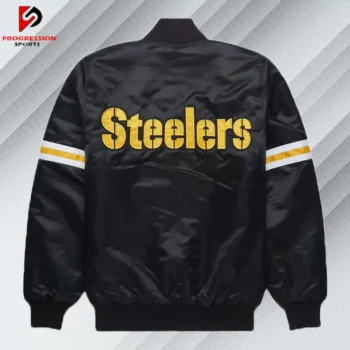 Pittsburgh Steelers Black Satin Jacket