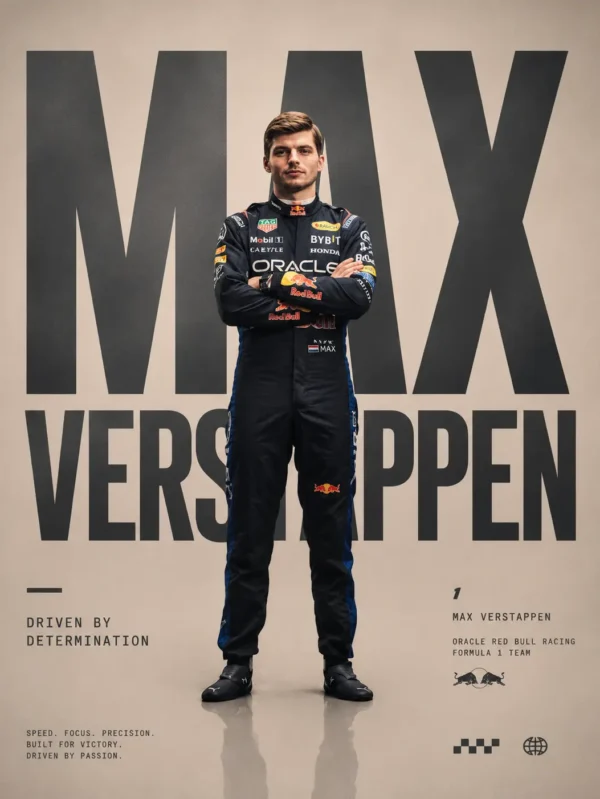 Max Verstappen 2026 Red Bull F1 Race Suit Replica