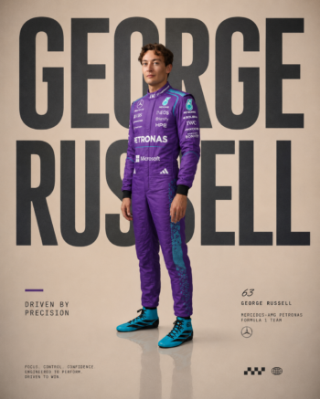 2026 George Russell Mercedes F1 Race Suit Replica
