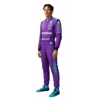 2026 George Russell Mercedes F1 race suit replica front view
