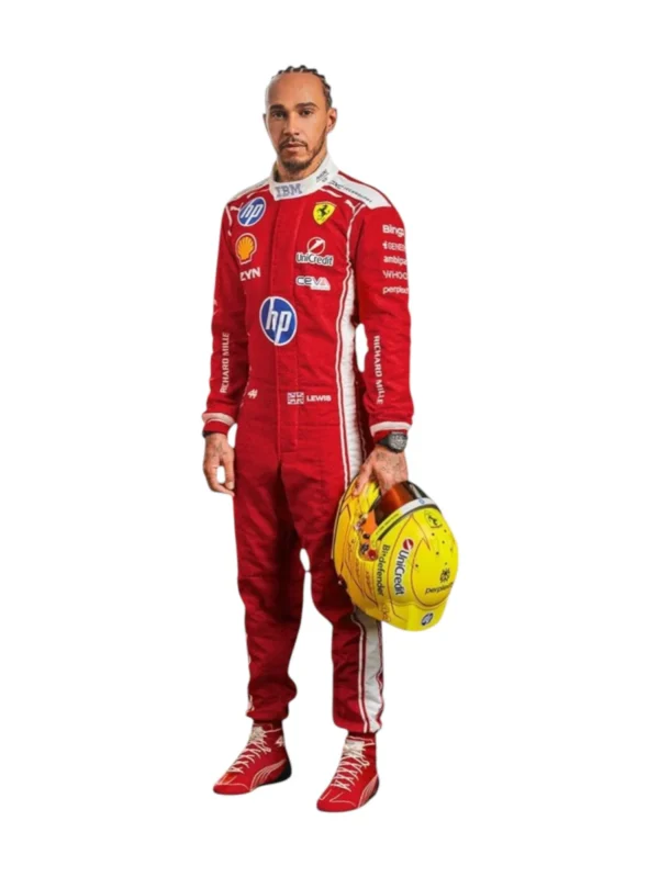 2026 Lewis Hamilton Ferrari F1 Race Suit Replica